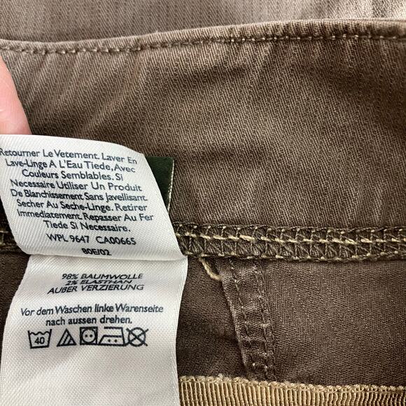 Eddie Bauer Cargo Pants Capri Women's Straight Brown Casual Relaxed Size 6 - Picture 12 of 16